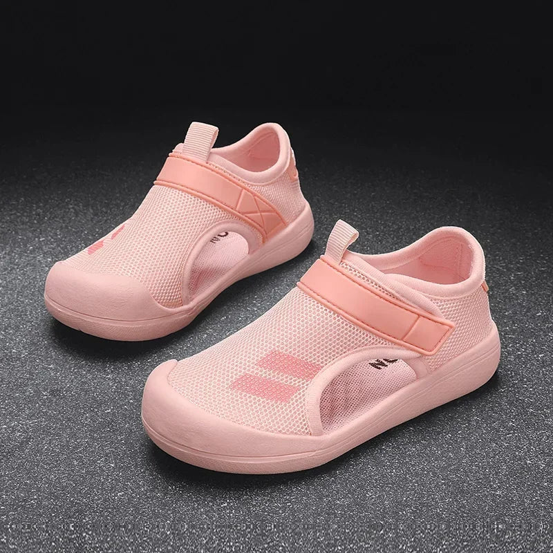 Boys Beach Sandals 2025 New Summer Children Casual Shoes Kids Lightweight Closed Toe Baby Sport Sandals for Girls Eu Size 23-36