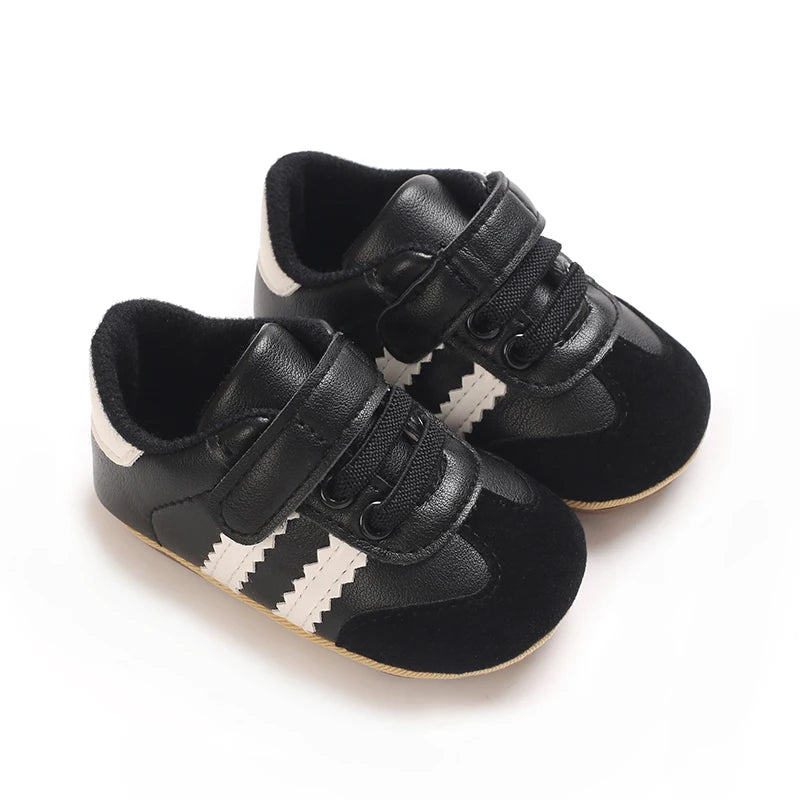Baby Shoes With Soft Soles For Boys And Girls Aged 0-1, Color Blocked Sports Shoes, Anti Slip Walking Shoes, Simple, Fashionable