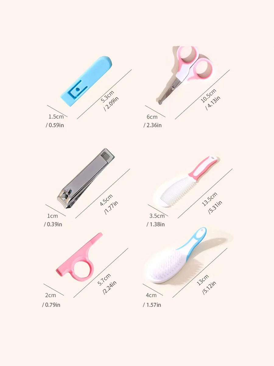 6pcs/Set Baby Care Grooming Kit -Newborn Baby Care Essentials Kit. Newborn Nursery Health Care Set For Newborn Infant Toddlers