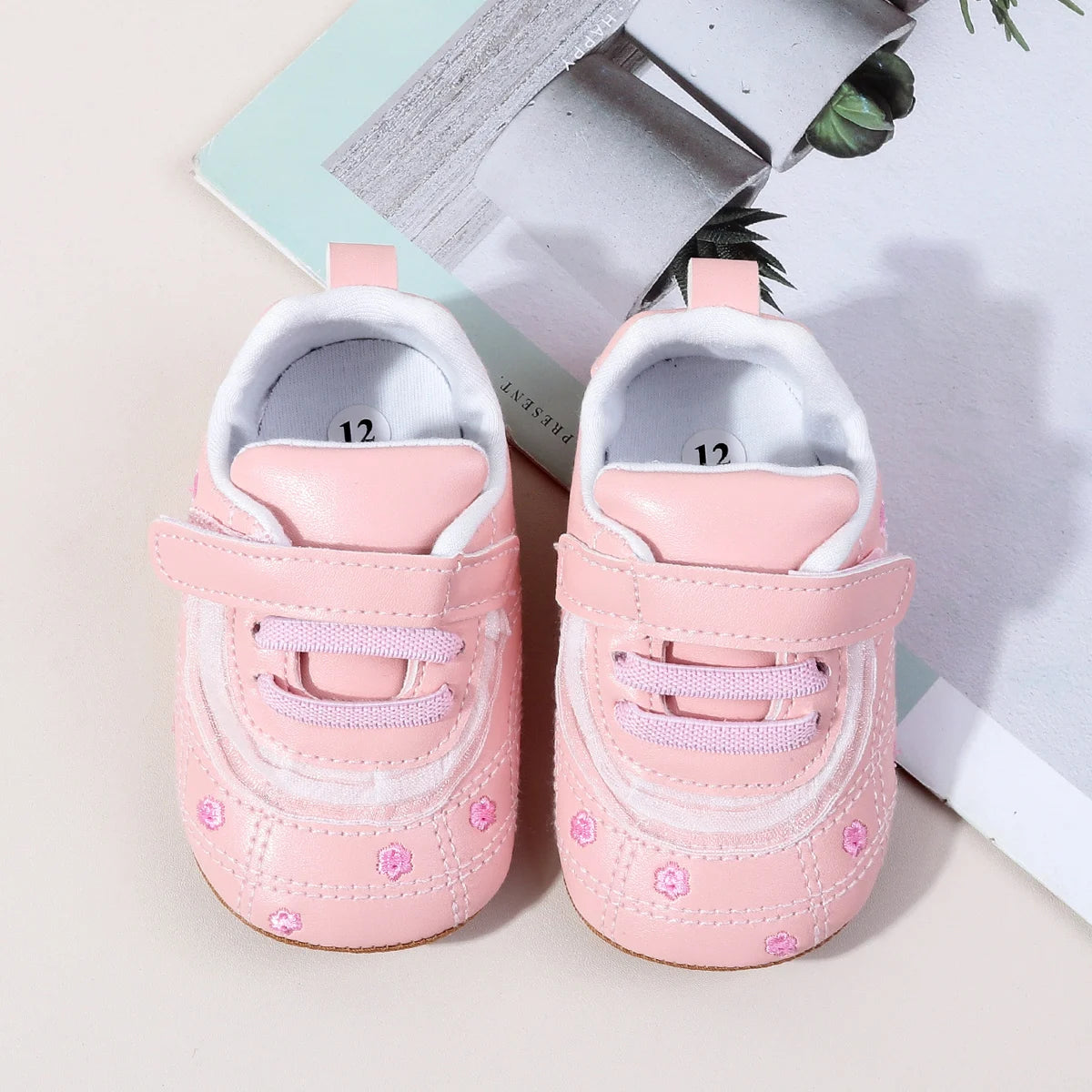 Baby Boys And Girls First Walking Toddler Shoes High Quality Baby Sneaker For 0-18 Months Spring And Autumn Soft TPR Sole
