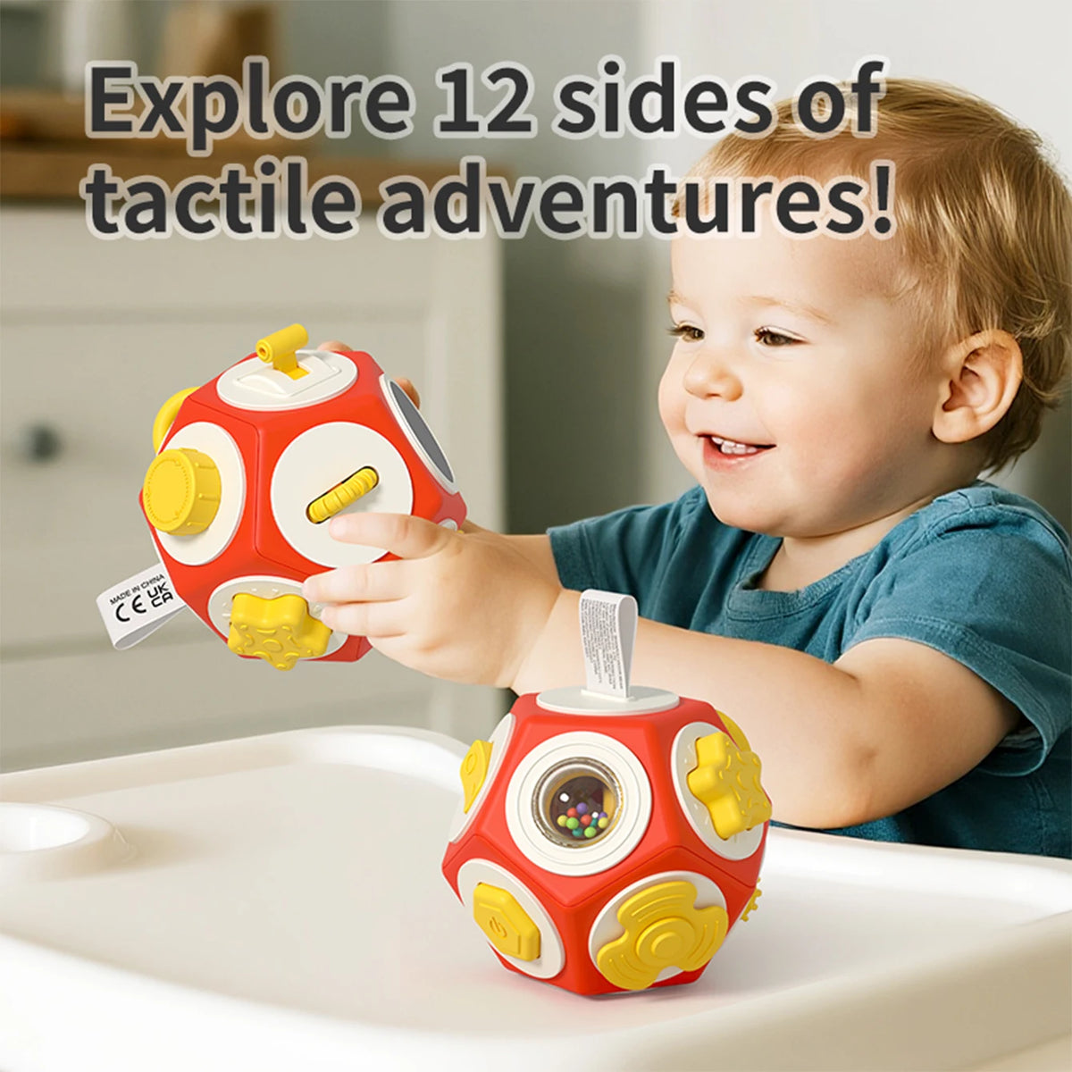 Baby Early Education 0-6 Months Busy Ball Multi-Functional Montessori Educational Toy