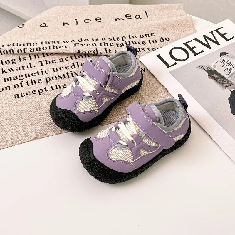 Baby Walking Shoes Toes Capped Toddler Kids Sports Shoes Soft Bottom Non-slip 2026 New Fashion Kids Casual Shoes Breathable