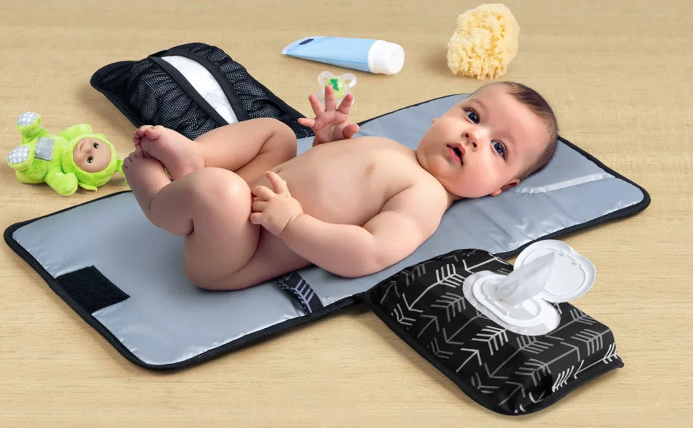 Baby Changing Pad Portable Changing Pad for Baby Diaper Bag or Changing Table Pad. One-Hand Diaper Change Pad. Baby Shower Gifts