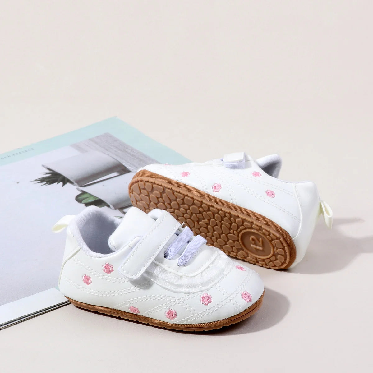 Baby Boys And Girls First Walking Toddler Shoes High Quality Baby Sneaker For 0-18 Months Spring And Autumn Soft TPR Sole