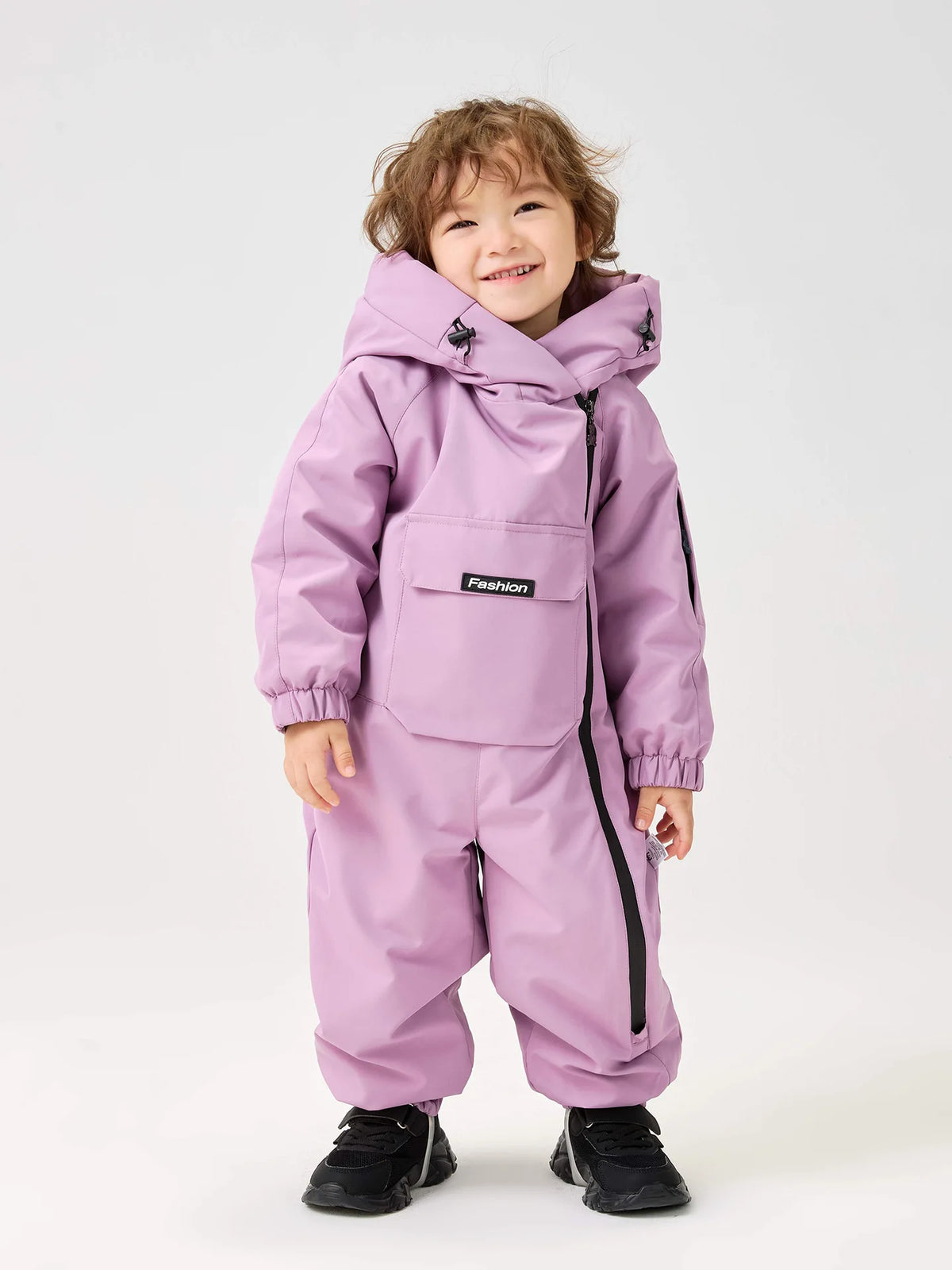 2026 Winter Baby  Clothes Warm Fur Lining Boys Snowsuit Windy Proof Baby Ski Rompers Kids Girls Jumpsuits  2-5Y