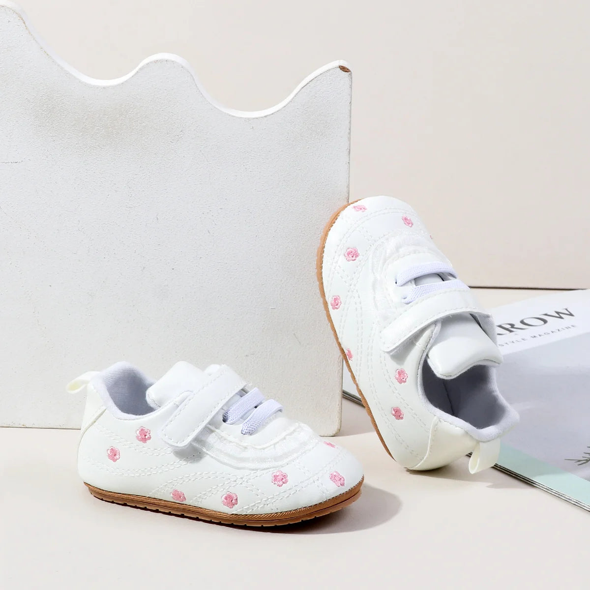 Baby Boys And Girls First Walking Toddler Shoes High Quality Baby Sneaker For 0-18 Months Spring And Autumn Soft TPR Sole