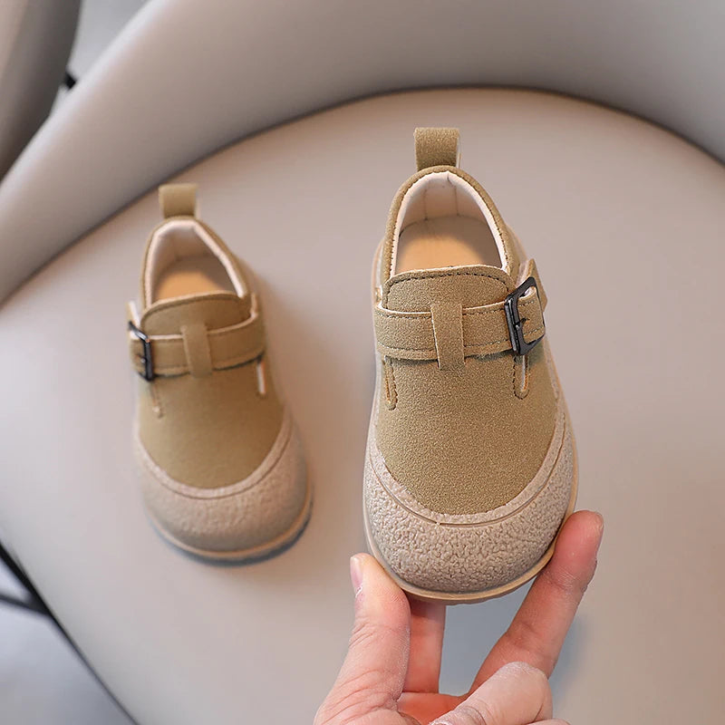 Boys' Boken Shoes Soft Soled Children's Shoes 2025 New Arrivals  0-1 years old Children's Sports Shoes Fashion Retro Bean Shoes
