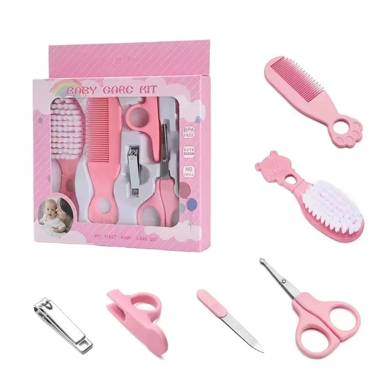 6pcs/Set Baby Care Grooming Kit -Newborn Baby Care Essentials Kit. Newborn Nursery Health Care Set For Newborn Infant Toddlers