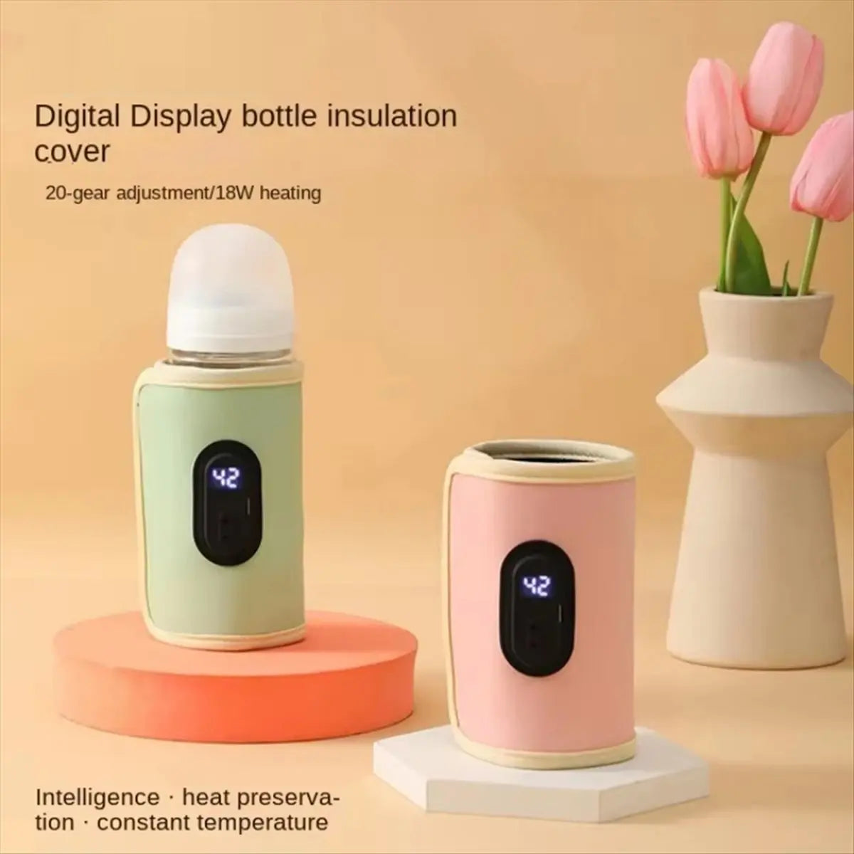 B78B-Baby Bottle Warmer Milk Heater For Car And Outdoor Travel Essential Child Care Accessory