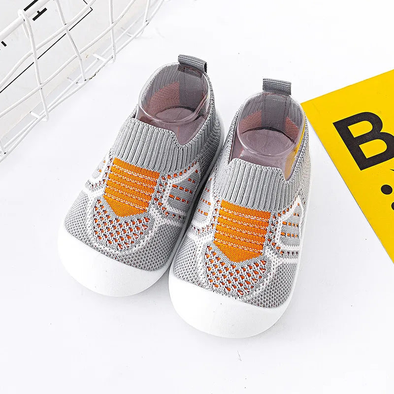 Baby Shoes Anti-slip Breathable Infant Crib Floor Socks with Rubber Sole for Children Boys Mesh Shoes Soft Bottom Baby Girl 아기신발