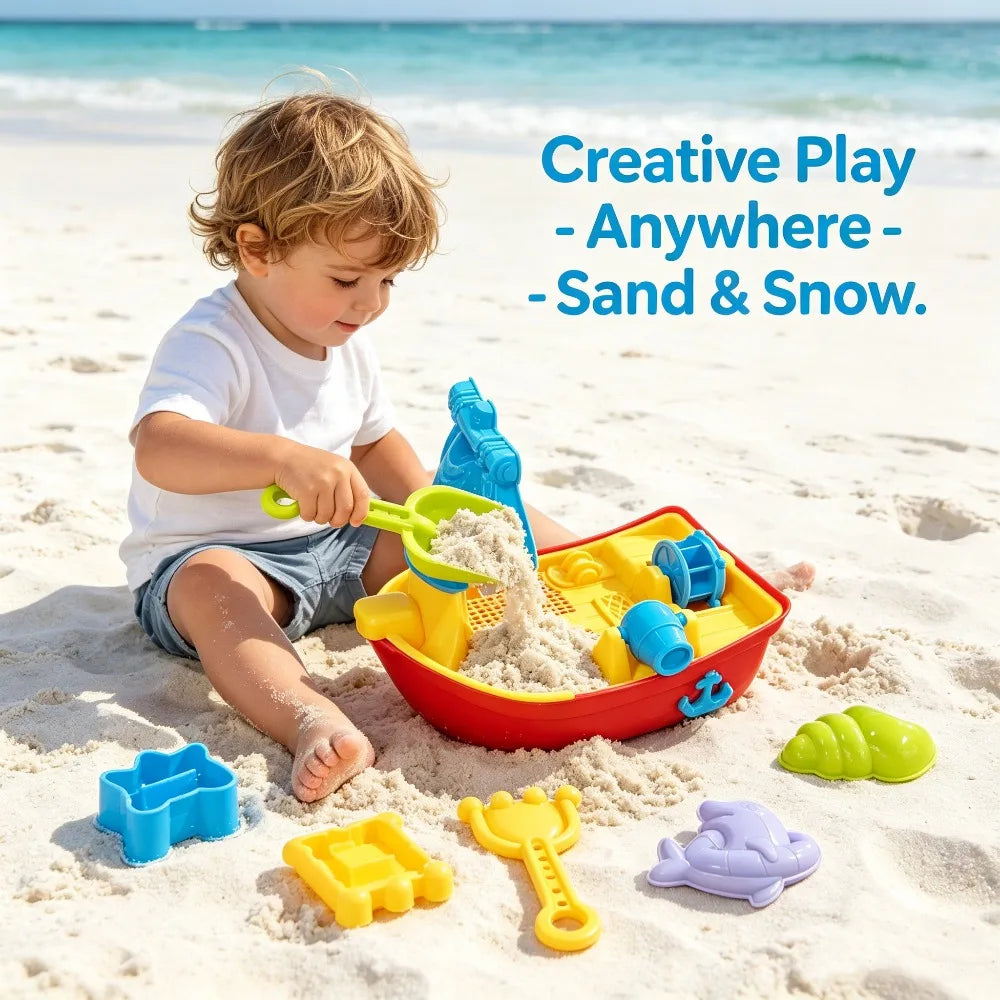 Children's Beach Boat Toys, Outdoor Water Play and Sand Digging Tools, Parent-child Beach, Boys and Girls' Toys, Summer Gifts