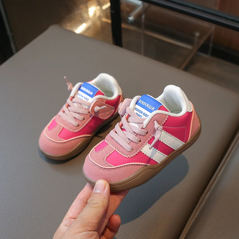 Boys And Girls Canvas Shoes Children's School Performance Shoes Fashion Children Biscuit Bottom Breathable Kids Shoes