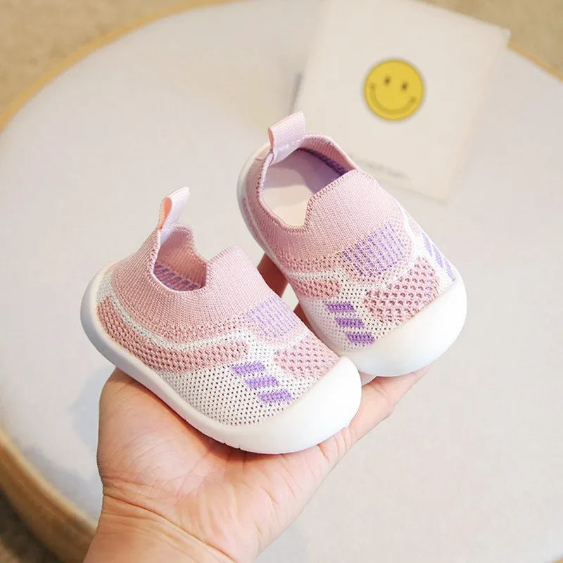 Baby Walking Shoes Soft Bottom Non-slip Baby Shoes Spring and Autumn A Stirrup 1-3 Years Old Children's Shoes and Socks
