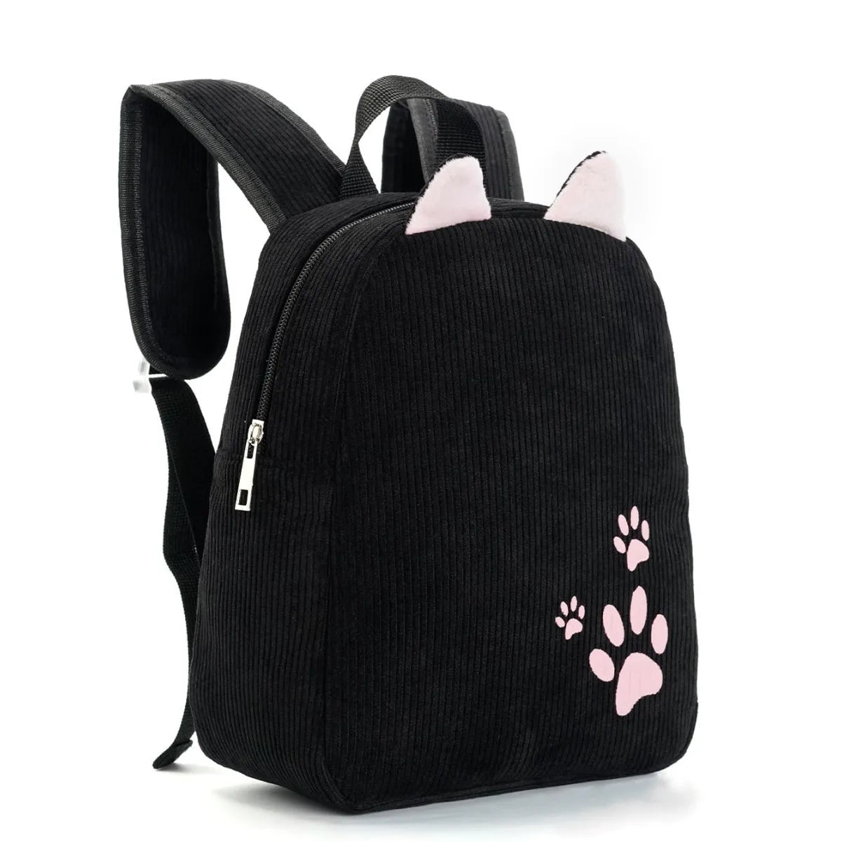 Cross-border hot-selling kindergarten schoolbags for children, girls, boys, corduroy multi-color new solid-color baby cute bags