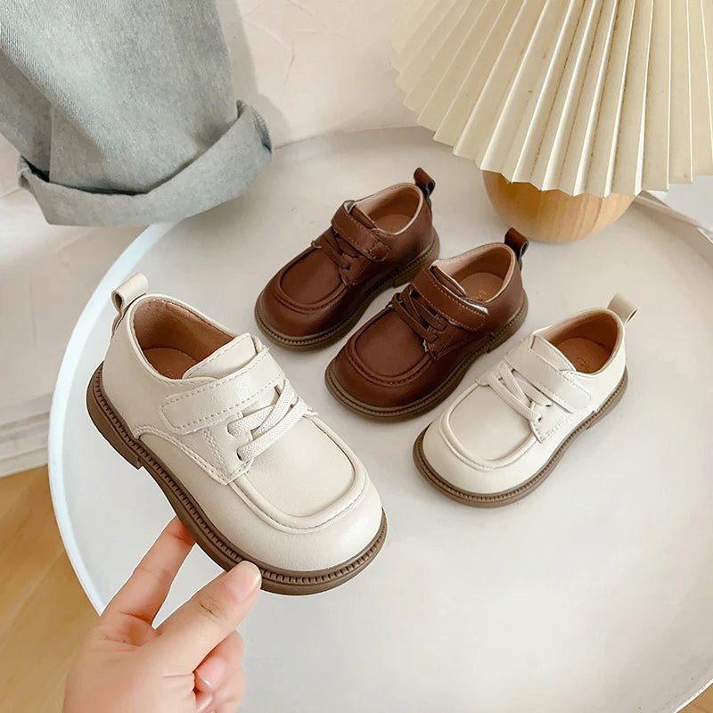 Boys Leather Shoes Kids School Performance Shoes Comfortable British Style Children Birthday Party Shoes 2025 Spring Autumn New