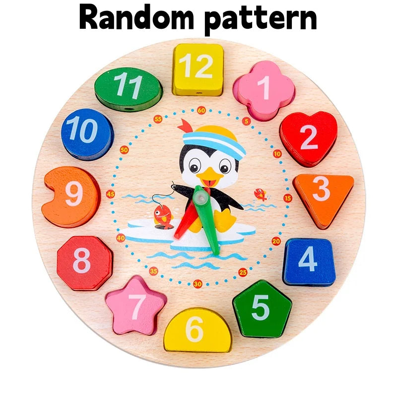 Funny Kids Montessori Wooden Toys Macaron Blocks Learning Toy Baby Music Rattles Graphic Colorful Wooden Blocks Educational Toys