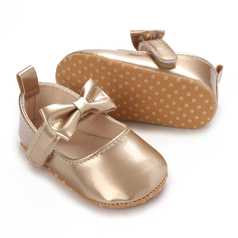 Baby Girl Shoes Bowknot Flats Soft Sole Newborn Princess Walker Sandals Formal Toddler Shoe