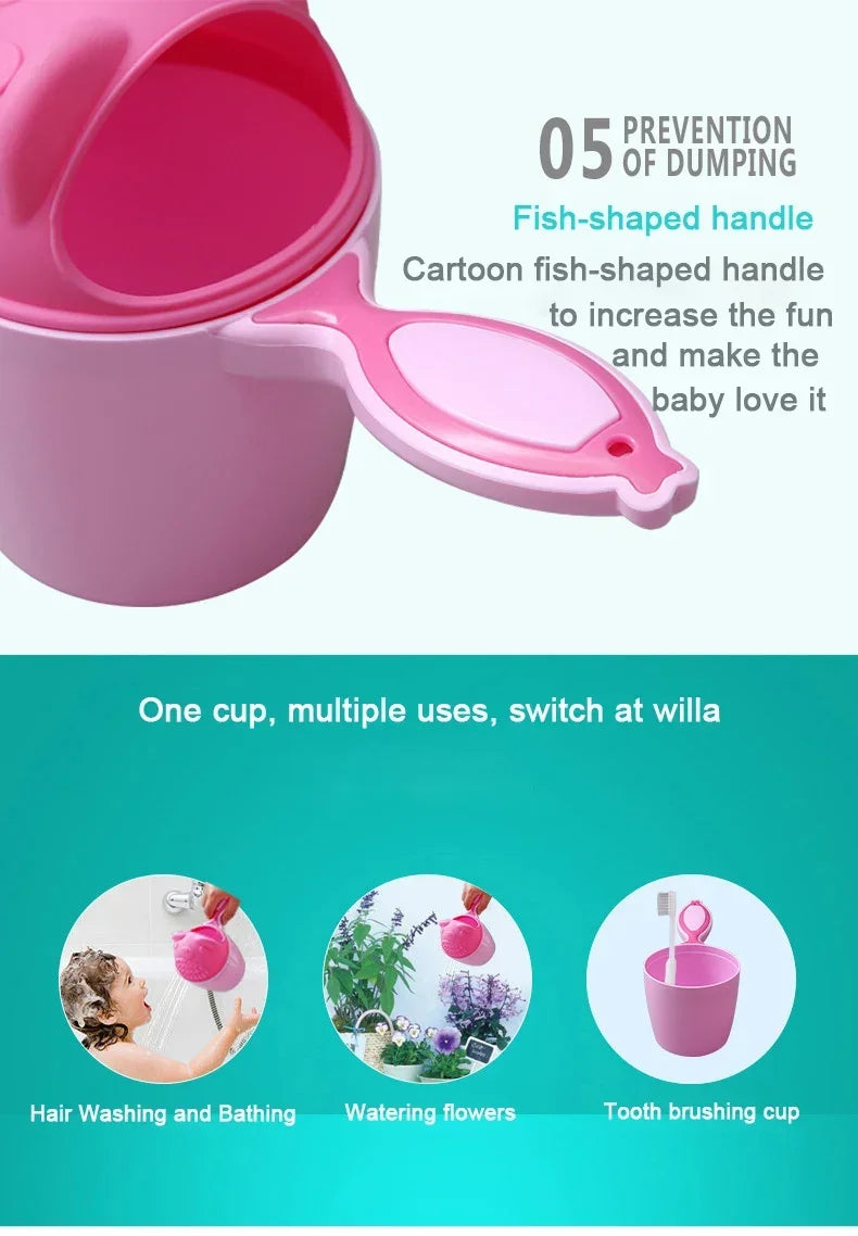 Toddler Shampoo Cup Baby Bath Caps Children Bathing Shower Spoons Child Washing Hair Cup Kids Bath Tools Kids Care Accessories