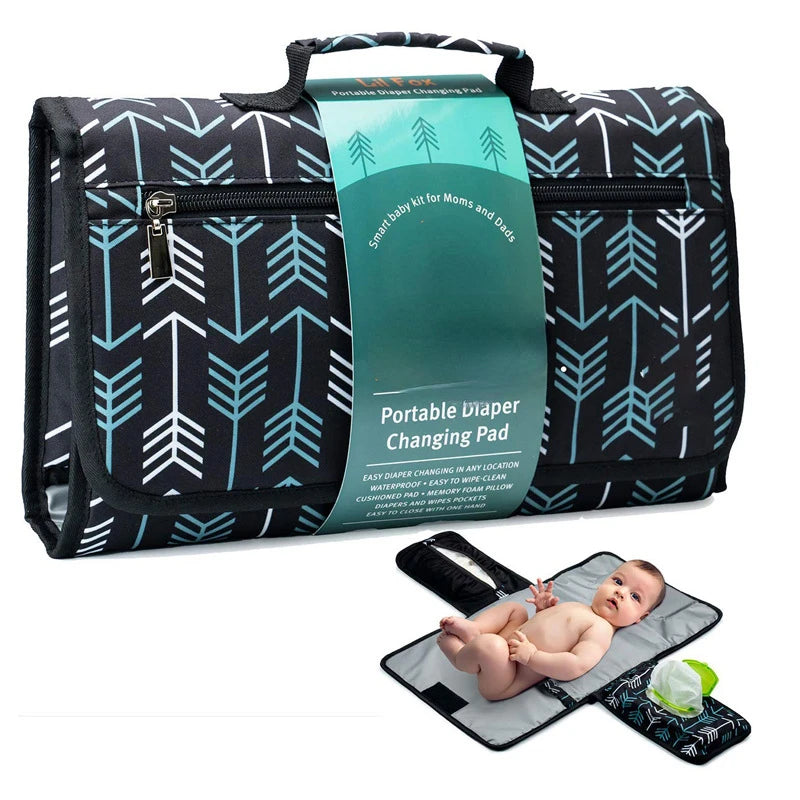 Baby Changing Pad Portable Changing Pad for Baby Diaper Bag or Changing Table Pad. One-Hand Diaper Change Pad. Baby Shower Gifts