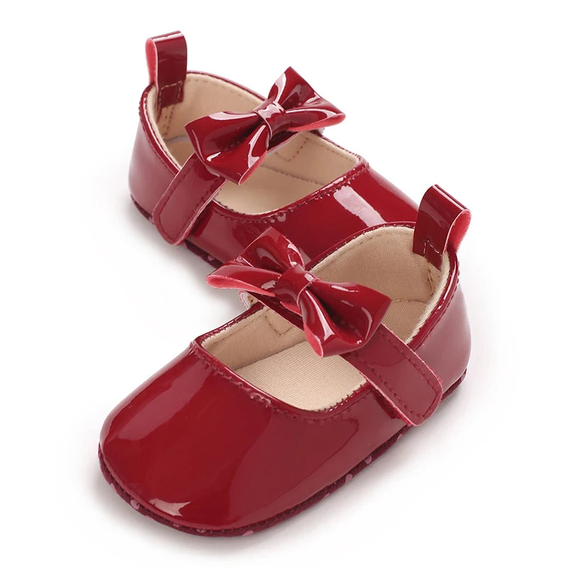 Baby Girl Shoes Bowknot Flats Soft Sole Newborn Princess Walker Sandals Formal Toddler Shoe