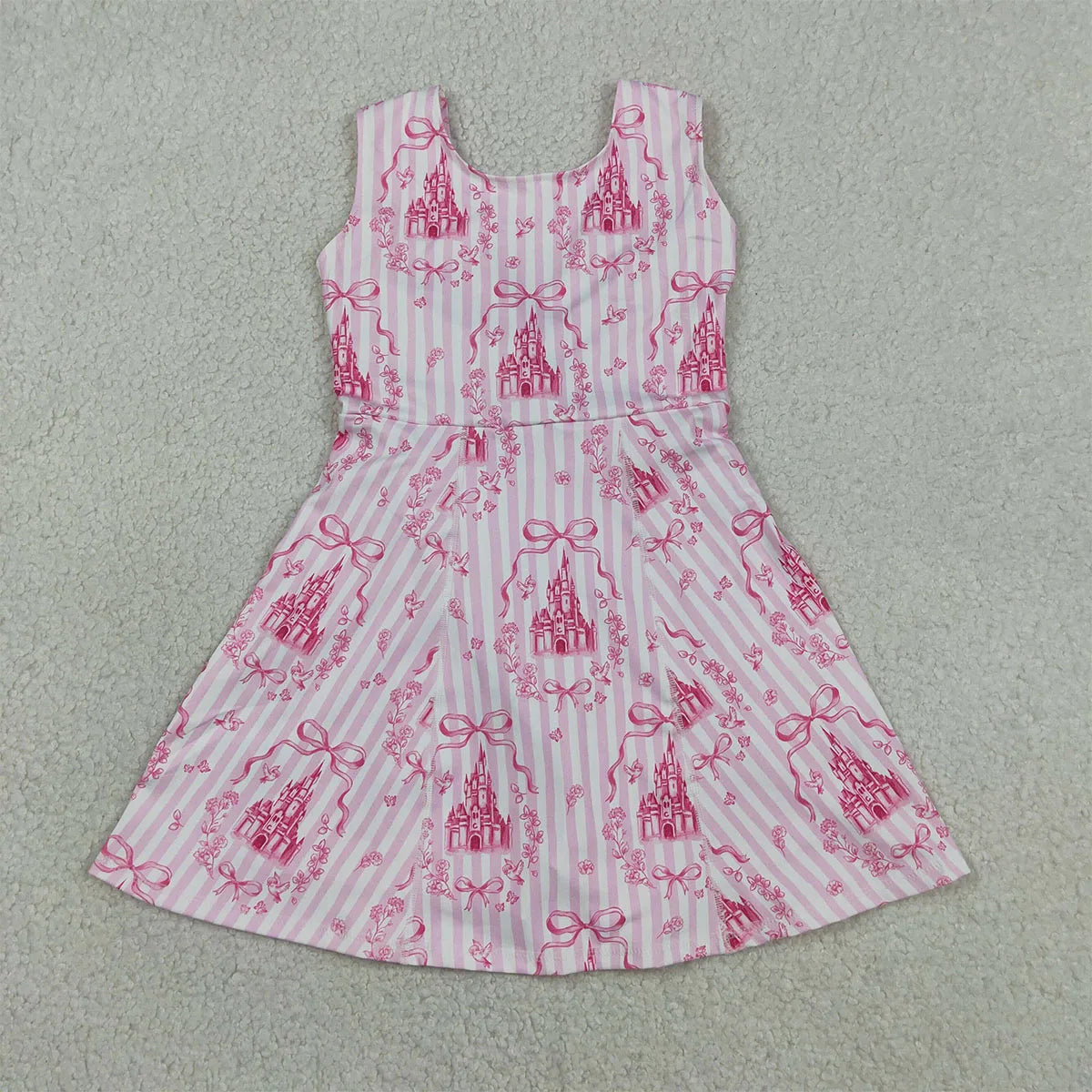 Baby Girls Clothes Dresses Toddler Girl Summer Athletic Acive Wear with Under Pink Castles Yoga Vest Top Sports Skorts Sets