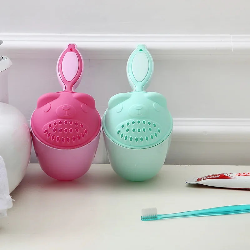 Toddler Shampoo Cup Baby Bath Caps Children Bathing Shower Spoons Child Washing Hair Cup Kids Bath Tools Kids Care Accessories
