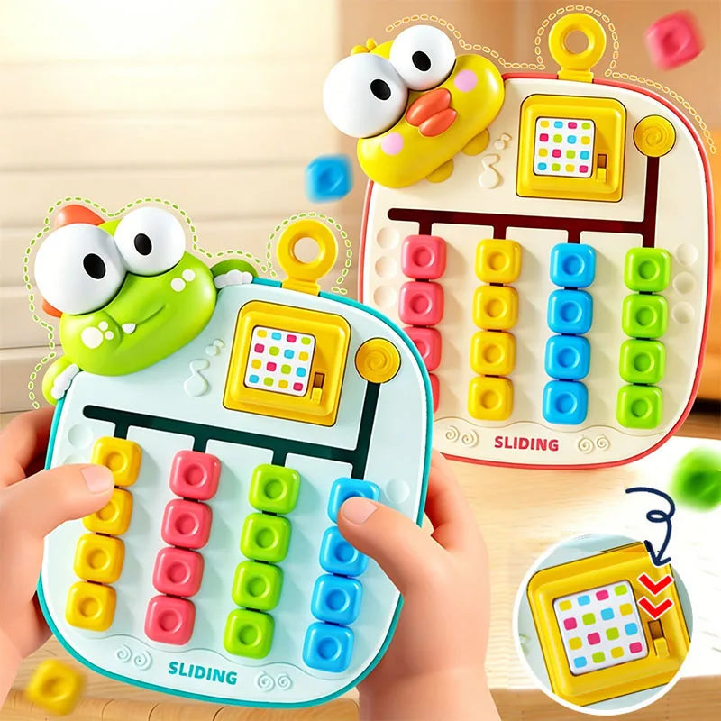 Montessori Four Color Matching Puzzles Walking Game Thinking Training Enlightenment Hand-eye Coordination Early Educational Toy