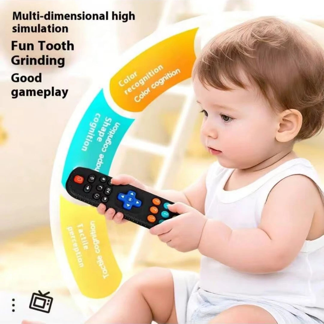 Teething Toys for 0-12 Month Babies - Baby TV Remote Control Shaped Toy - Baby Teether Suitable for Boys and Girls