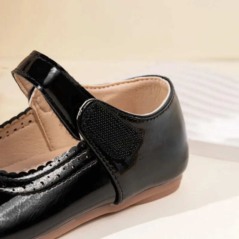 Girls' Leather Shoes 2026 Spring/Autumn New Simple Solid Color Kid's Princess Single Shoes Lightweight Children's Shoes 21-30