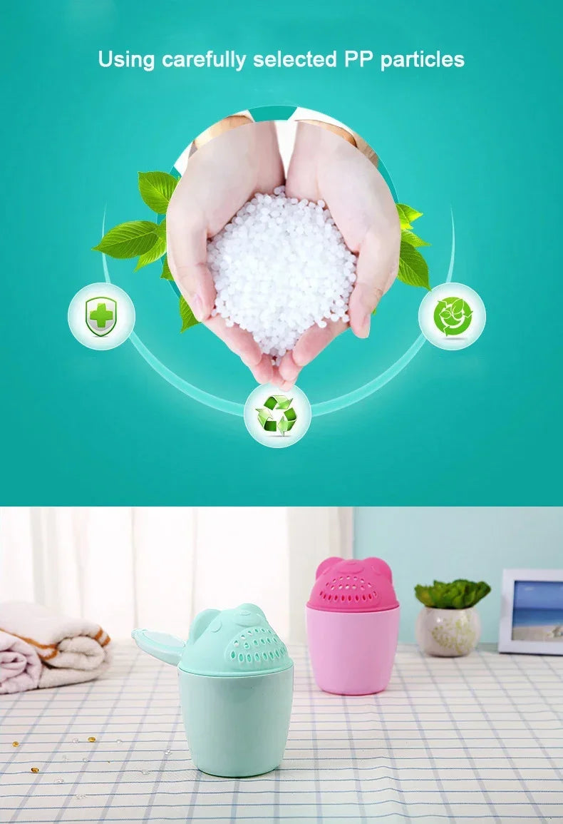Toddler Shampoo Cup Baby Bath Caps Children Bathing Shower Spoons Child Washing Hair Cup Kids Bath Tools Kids Care Accessories