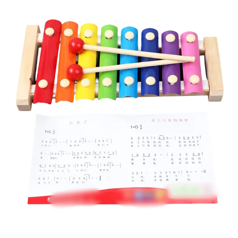 Funny Kids Montessori Wooden Toys Macaron Blocks Learning Toy Baby Music Rattles Graphic Colorful Wooden Blocks Educational Toys