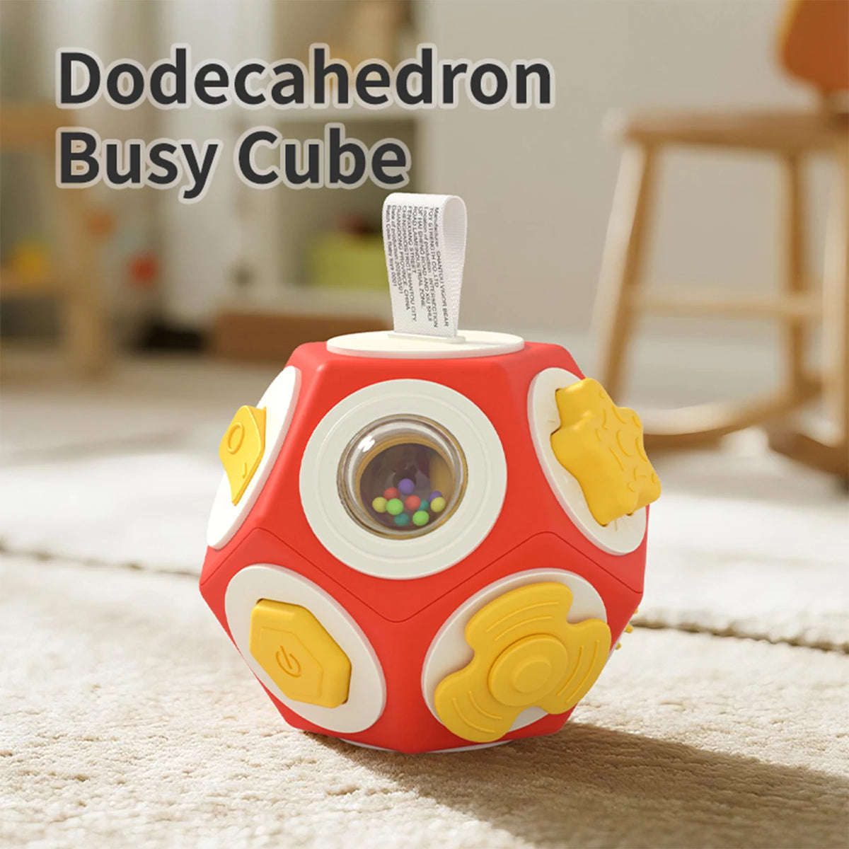 Baby Early Education 0-6 Months Busy Ball Multi-Functional Montessori Educational Toy