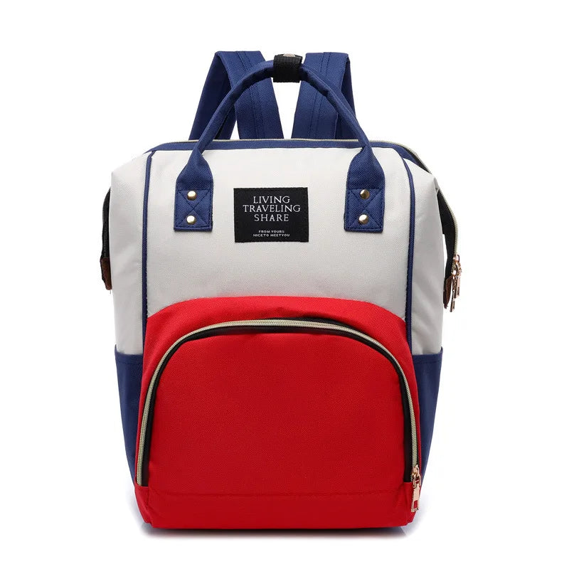 Large Capacit Wide Open Designed Baby Diaper Bag, Multi-Function Waterproof Travel Backpack Nappy Tote Bags for Mom & Dad,