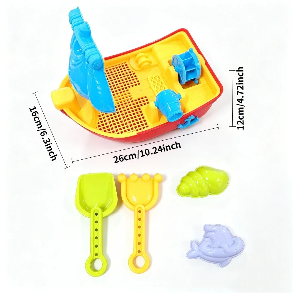 Children's Beach Boat Toys, Outdoor Water Play and Sand Digging Tools, Parent-child Beach, Boys and Girls' Toys, Summer Gifts