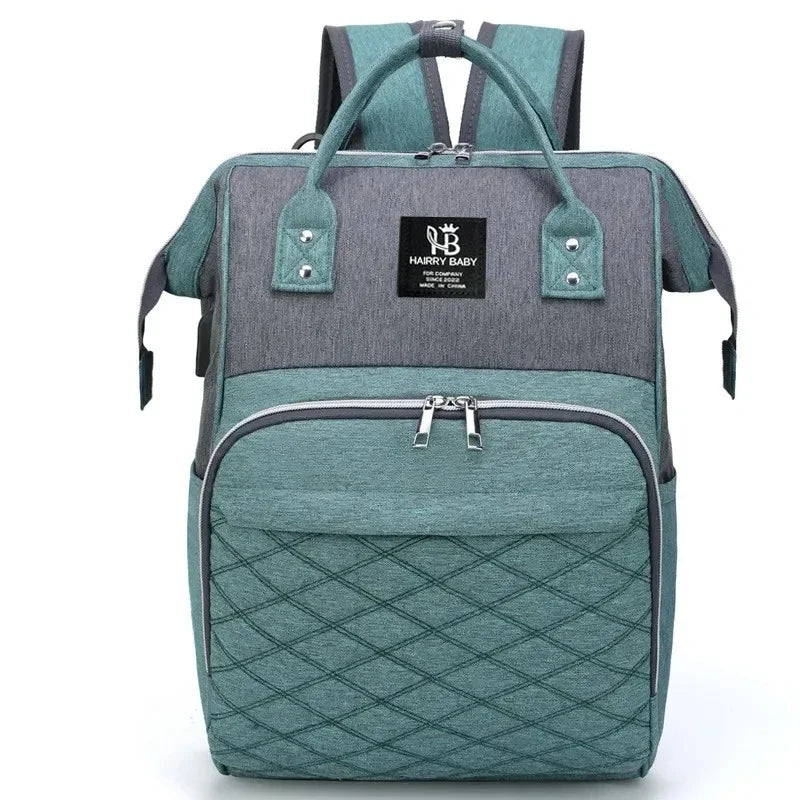 Large Capacity Mommy Diaper Bag Baby Stroller Hanging Backpack with Changing Mat Multifunctional Baby Nursing Bag
