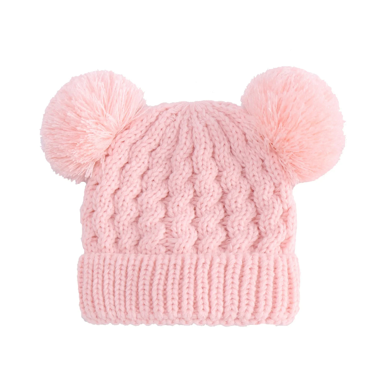 Autumn Winter Baby Hat for Girls Beanie Bonnet Kids Cute Pompoms Knit Hats Solid Newborn Accessories Warmer Stuff Toddler Cap