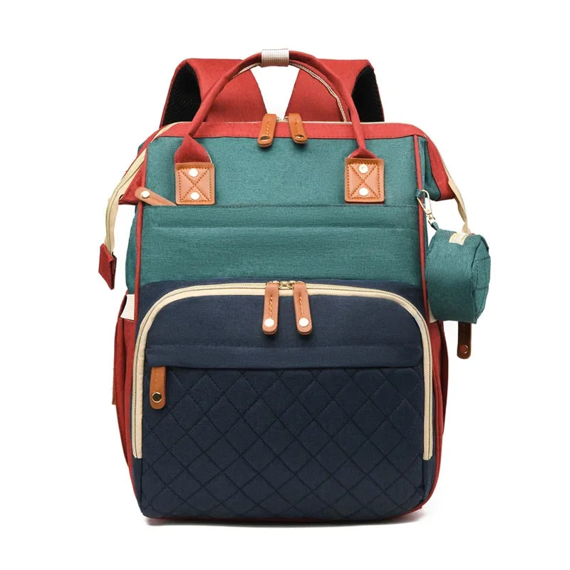 Diaper Bag with Changing Station 3 in 1 Baby Diaper Backpack with Foldable Changing Pad, Large Travel Back Pack for Girl Boy