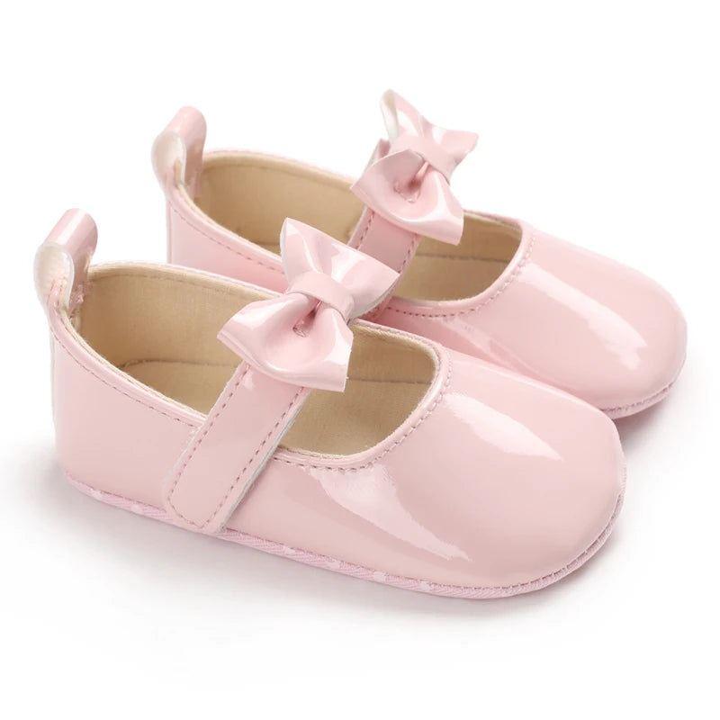 Baby Girl Shoes Bowknot Flats Soft Sole Newborn Princess Walker Sandals Formal Toddler Shoe