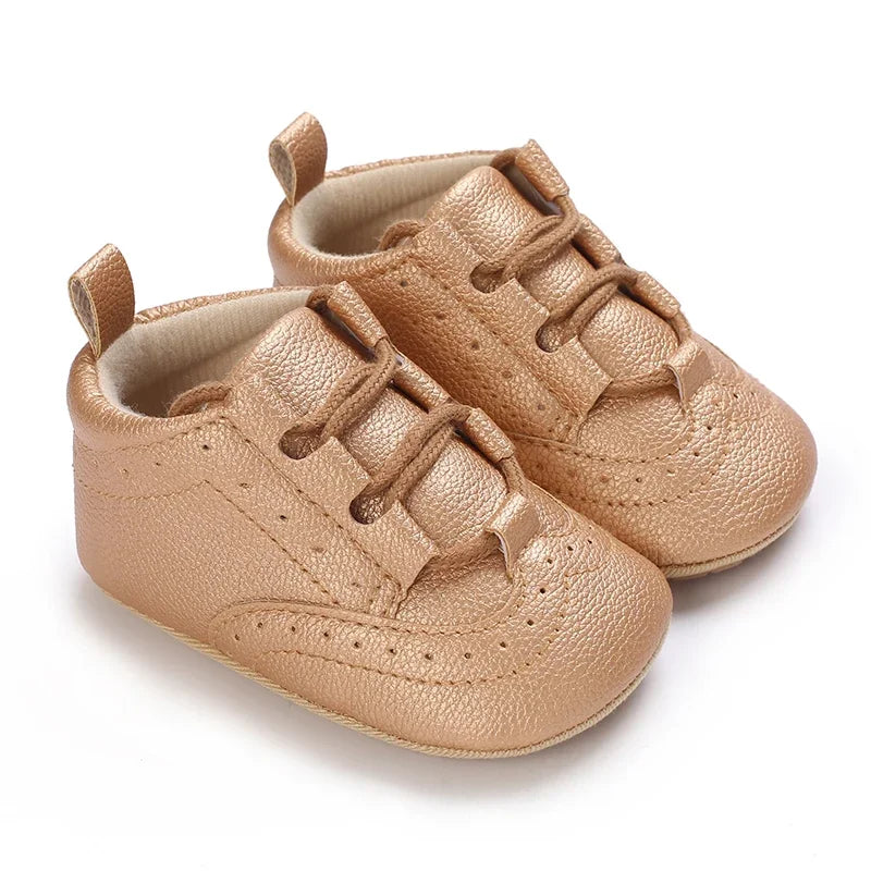 Newborn Baby Boys' Shoes Moccasin Fashion Casual Sports Shoes White Baptist Soft Sole Anti Slip First Step