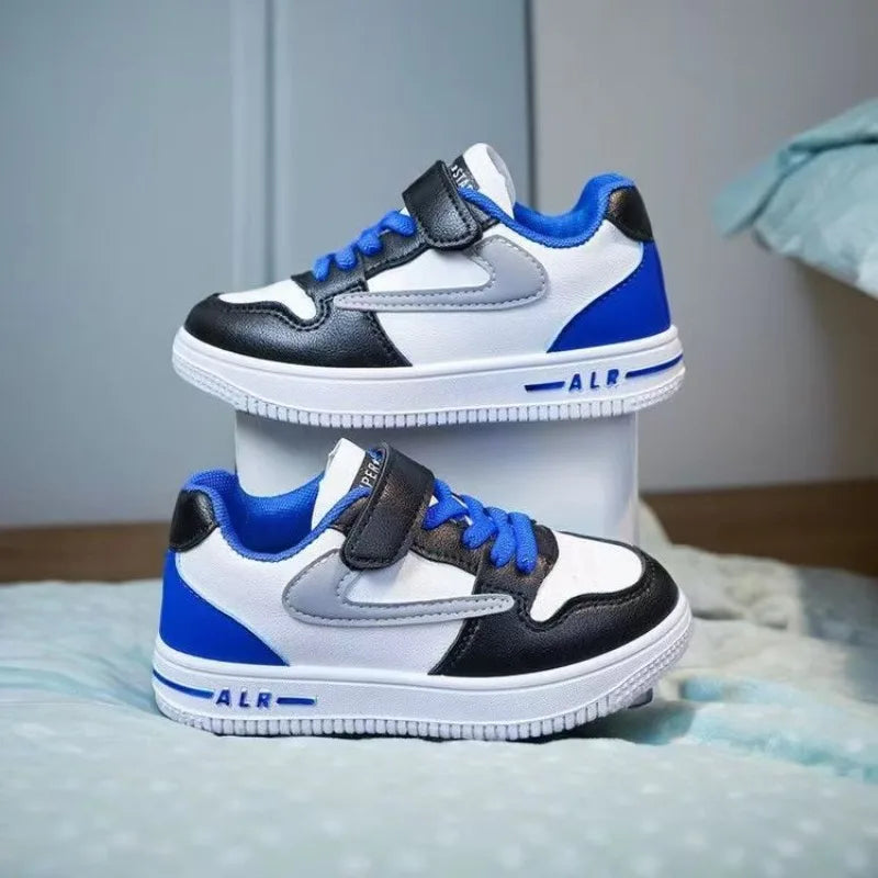 Boys Casual Shoes Spring Fall New Kids Low Top Lightweight Soft Sole School Waterproof Children Sneakers Lightweight Waterproof