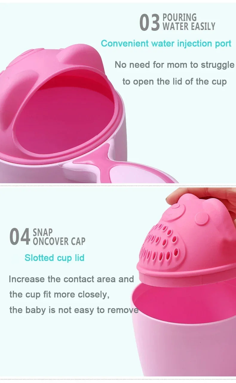 Toddler Shampoo Cup Baby Bath Caps Children Bathing Shower Spoons Child Washing Hair Cup Kids Bath Tools Kids Care Accessories