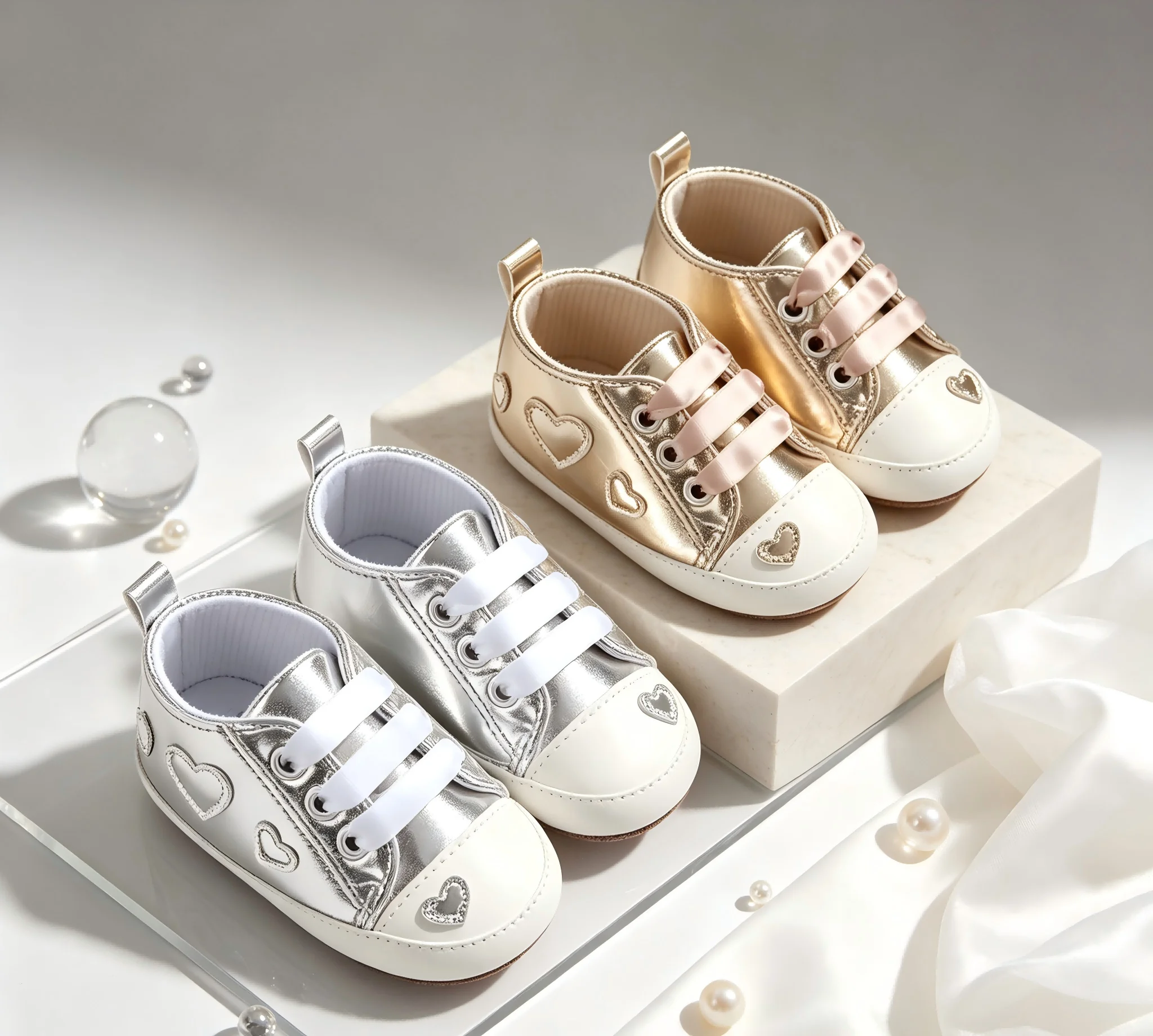 BABYbaby Baby Sports Shoes Comfortable Design for Infants and Toddlers Simple and Versatile Baby Shoes