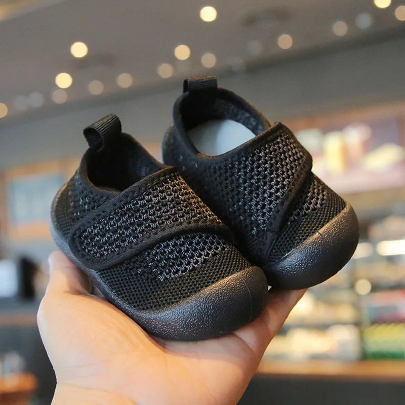 Baby Boys Girls Walking Shoes Spring Autumn Kids Casual Shoes Mesh Children Soft Sole Anti Slip Infant Newborn Knitted Shoes