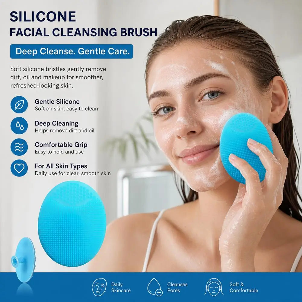 Baby Shampoo Brush Silicone Gentle Scalp Massager Soft Hair Scrub Brush for Newborn Cradle Cap Bath Cleaning Care