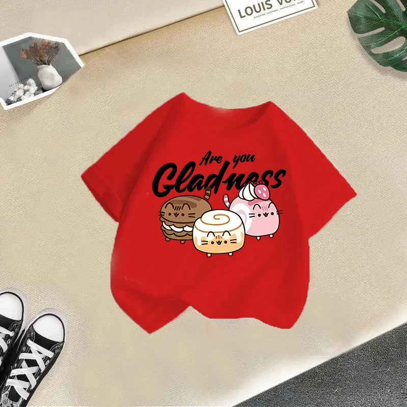 Summer's New Stylish and Fashionable Short-sleeved T-shirts for Boys and Girls, Round-neck Short-sleeved Children's Clothing