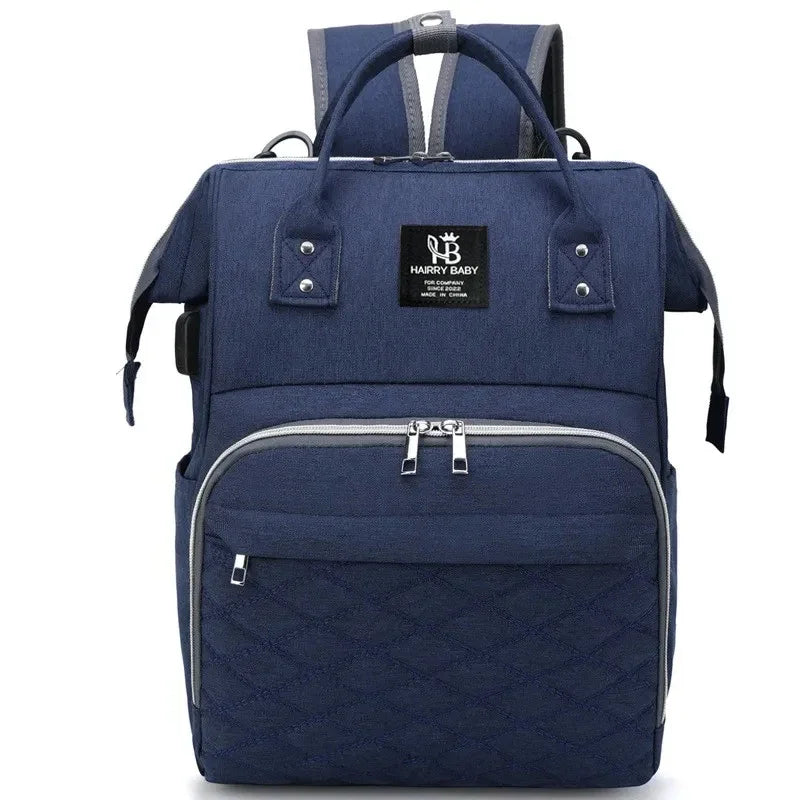 Large Capacity Mommy Diaper Bag Baby Stroller Hanging Backpack with Changing Mat Multifunctional Baby Nursing Bag