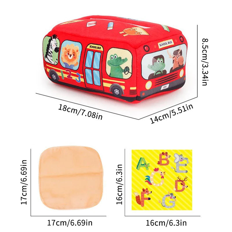 Baby Montessori Toy,Magic Tissue Box,Educational Learning Activity Sensory Toy For Kids Finger Exercising Busy Board Baby Game