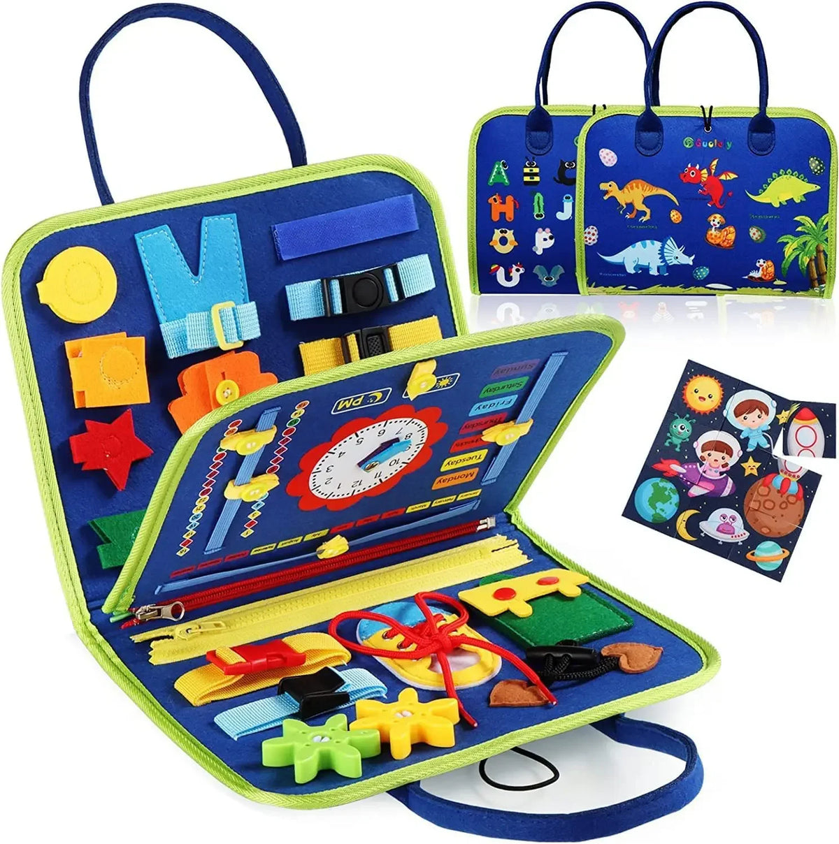 New Montessori Kids Travel Toy Felt Activity Quiet Books Busy Board Activity Educational Sensory Learning Book for Kids Gifts