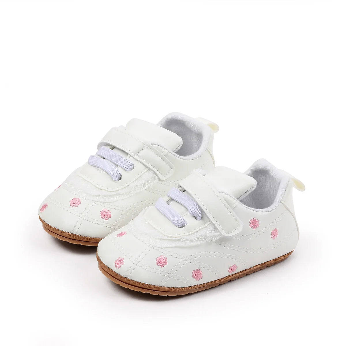 Baby Boys And Girls First Walking Toddler Shoes High Quality Baby Sneaker For 0-18 Months Spring And Autumn Soft TPR Sole