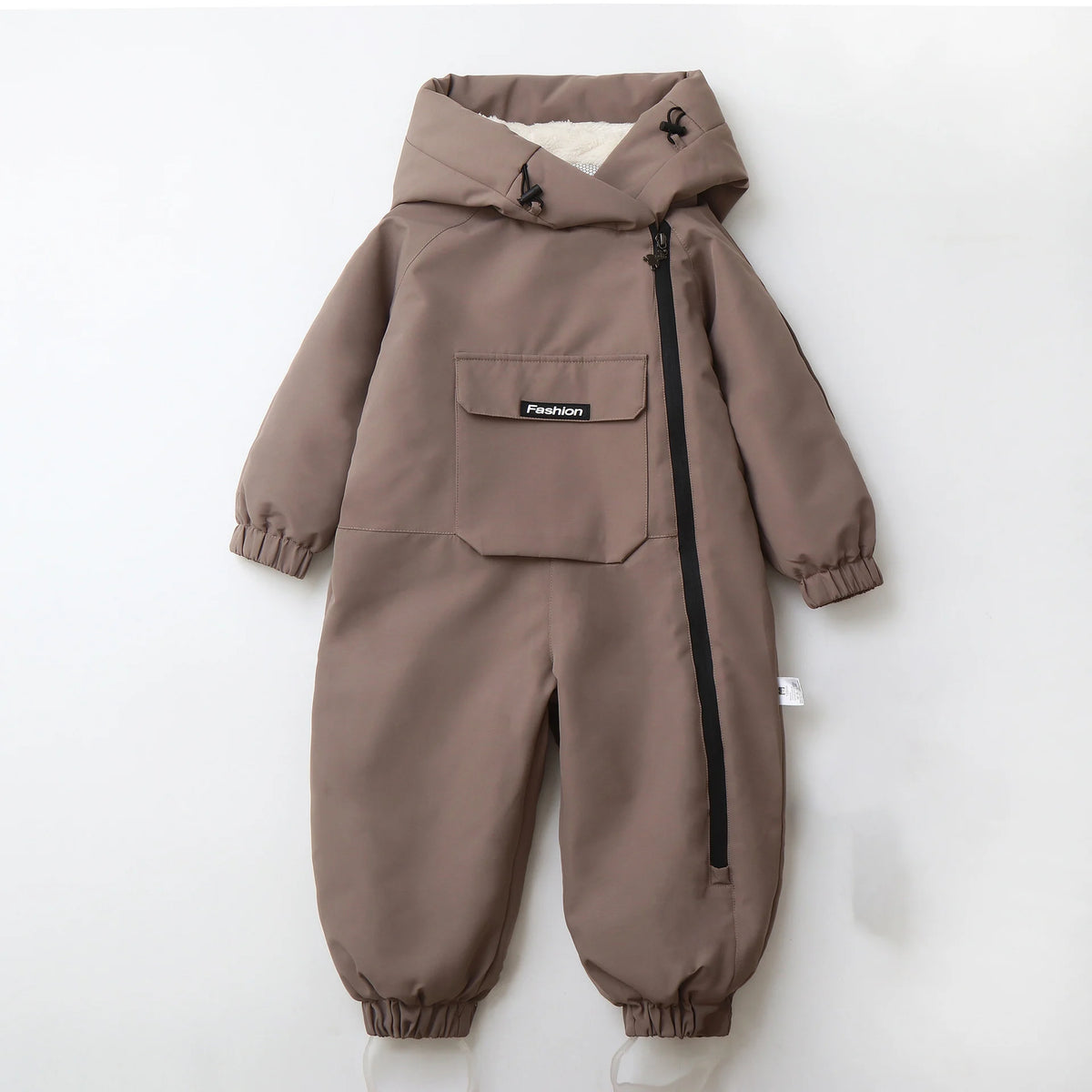 2026 Winter Baby  Clothes Warm Fur Lining Boys Snowsuit Windy Proof Baby Ski Rompers Kids Girls Jumpsuits  2-5Y